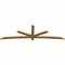 Ekena Millwork Alberta Rough Sawn Timber Gable Bracket, Western Red Cedar, 108"W x 31 1/2"H x 2"D x 4"F, 7/12 Pitch GBW108X31X0204ALB00RWR - alternate 3